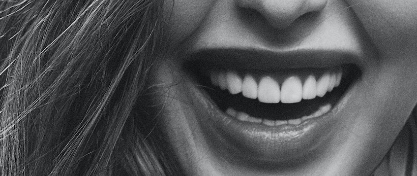 Smiling woman with nice teeth