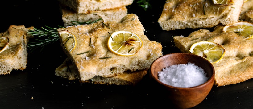 Lemon focaccia